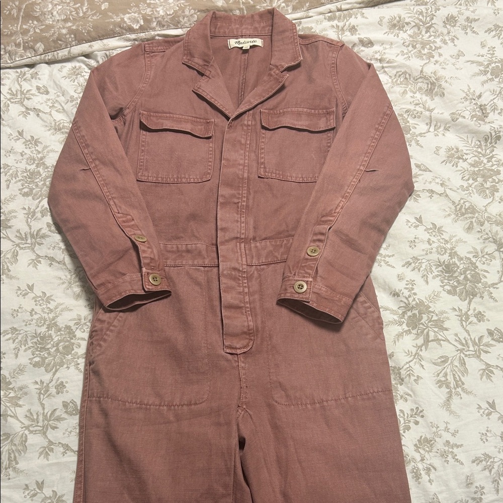 Madewell Pink Utility Jumpsuit